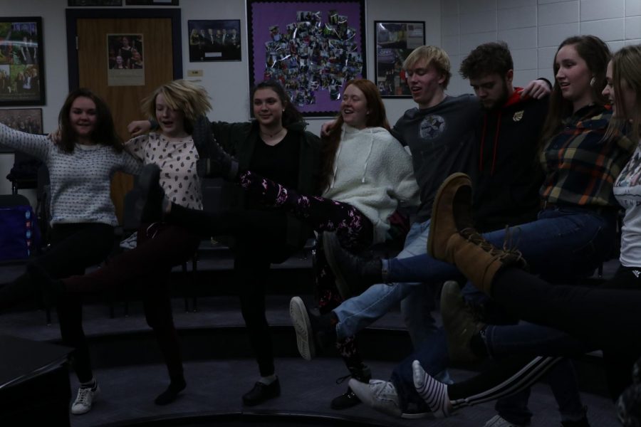 Chamber choir dances as they sing The Bright Side of Life by Eric Idle