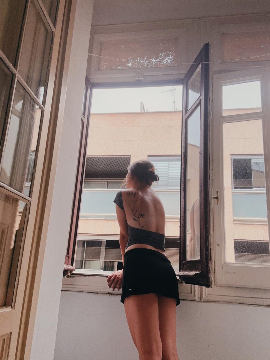 Vay in her apartment in Spain. Courtesy of Vay OBrien