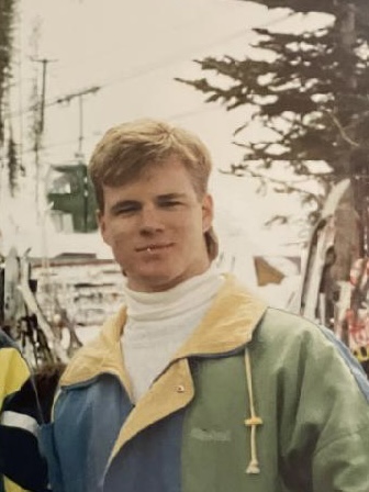 A young Bryan Beitel on the ski hill, back in the day.