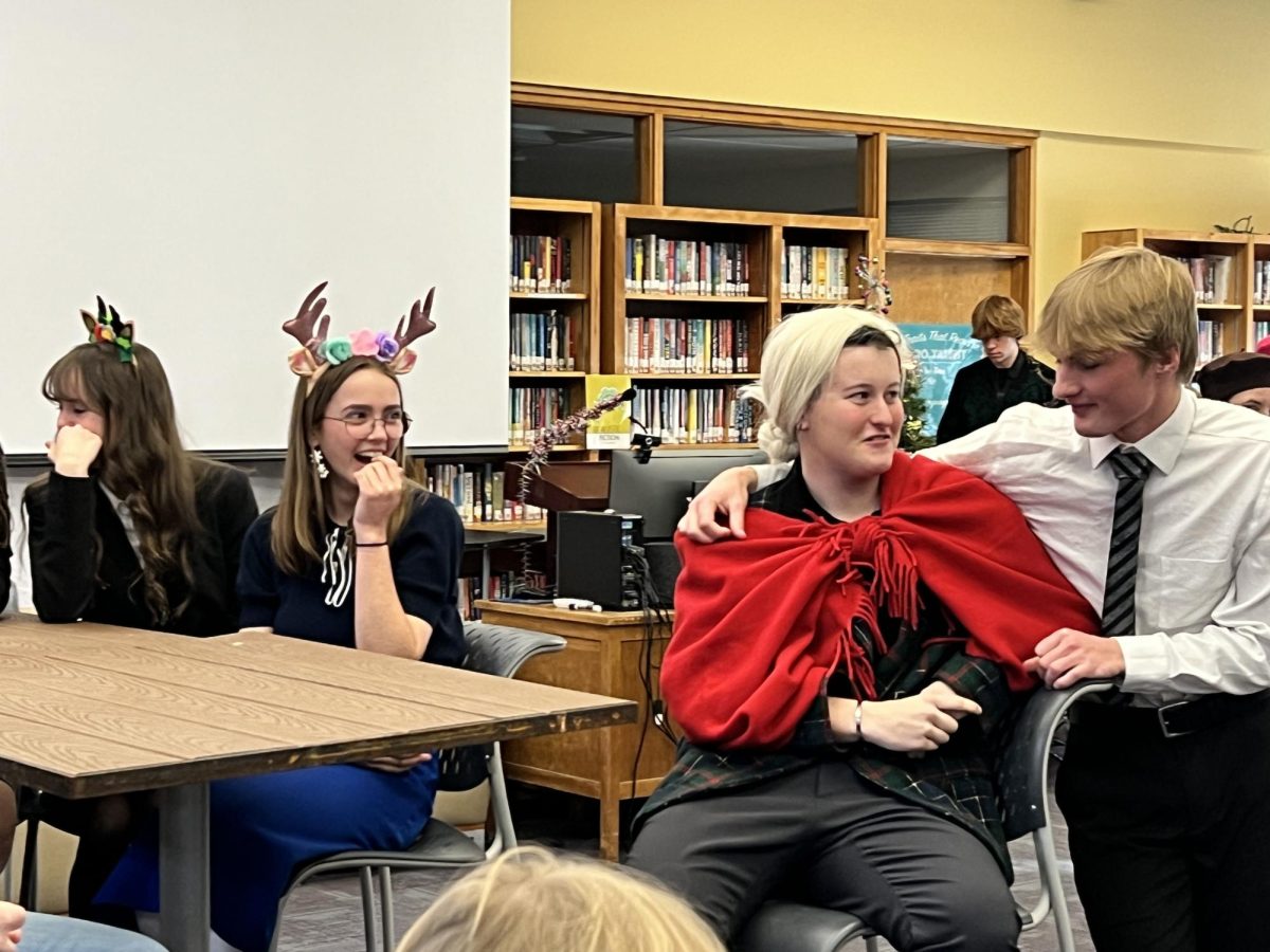 Miss Brodie's student, played by Ripley Cunningham, is both shocked and amused that her teacher is being romanced by Mr. Stanley, played by Holden Bankert.