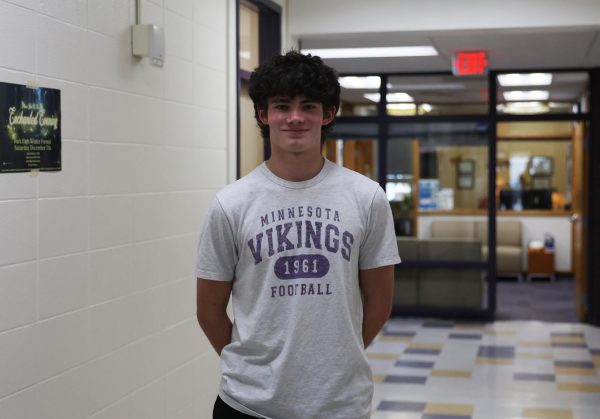 Junior Turner Bolton was injured this past football season when he broke his clavicle