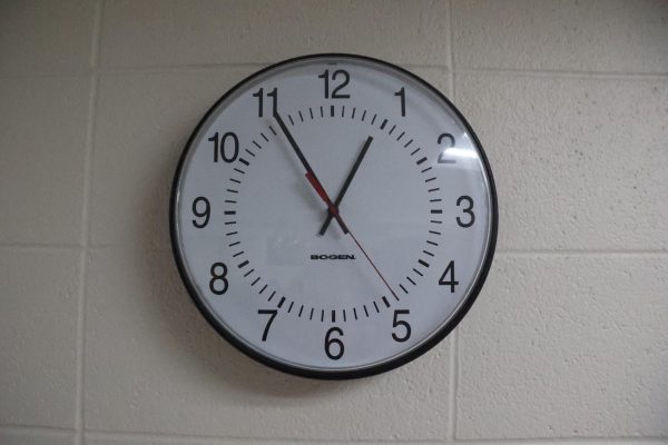 Time ticks quietly as class is in session. 